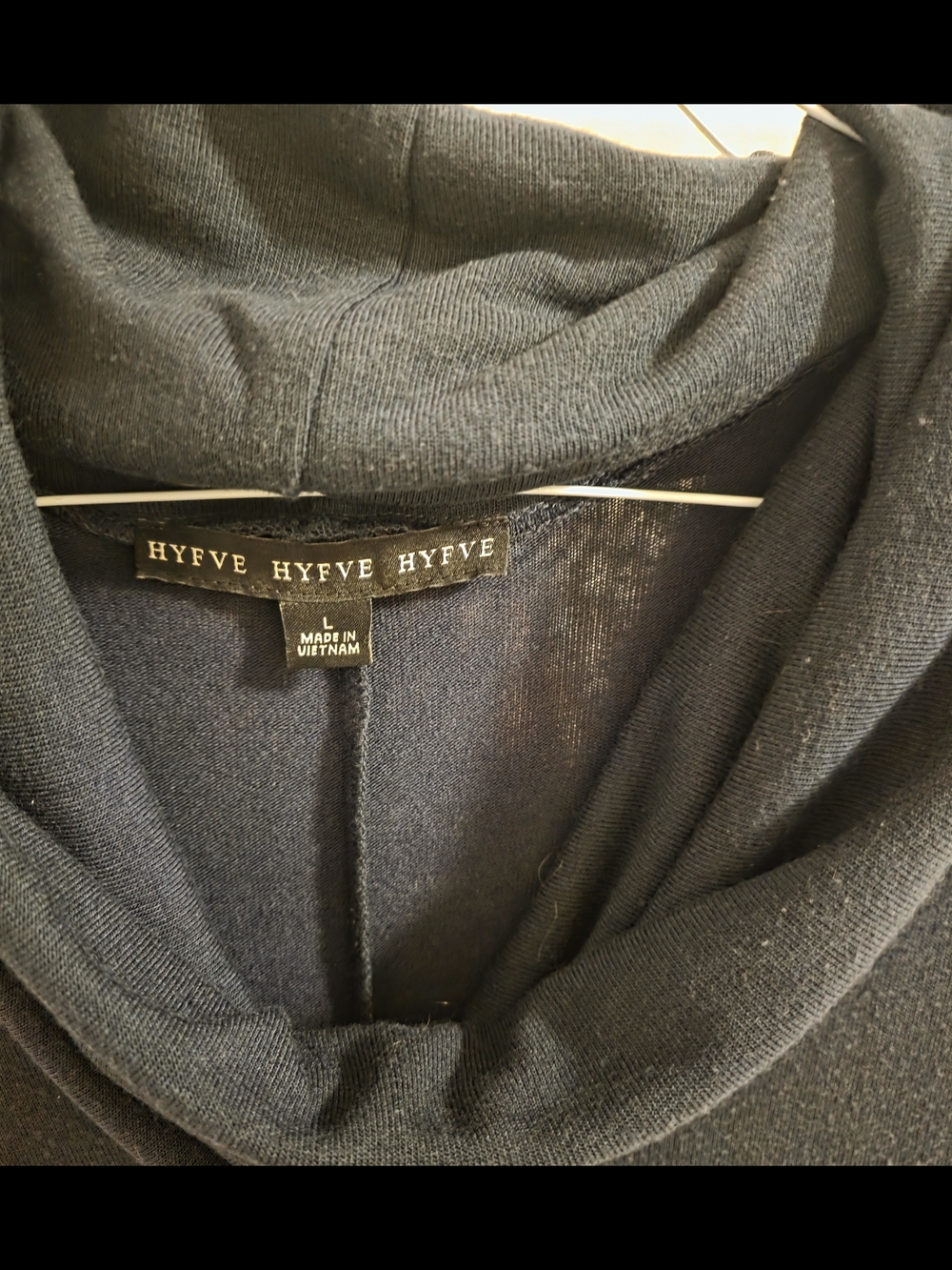 HYFVE Black Cowl Neck Pullover